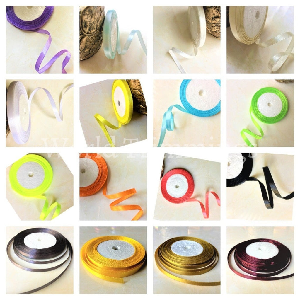 1/4 One Roll Single Face Satin Ribbon Price Per Roll/ 25 Yards Available In 22 Colors Baby & Toddler