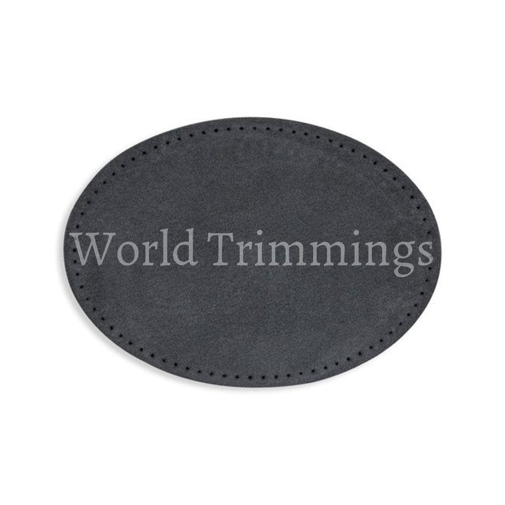 5 Different Color Suede Elbow Patch W/perforated Edges - 4 3/8 X 6 1/2 Dark Gray Baby & Toddler