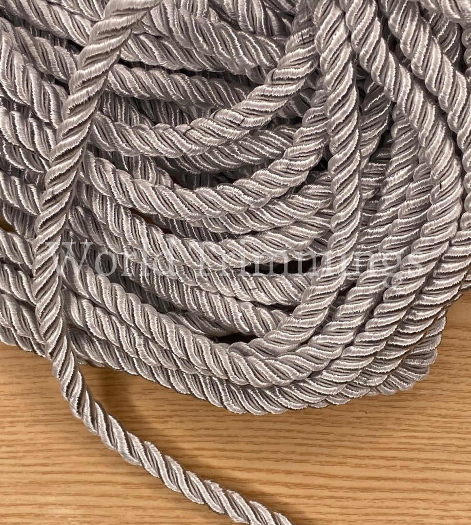 Satin White twist cord decoration – World Trimmings