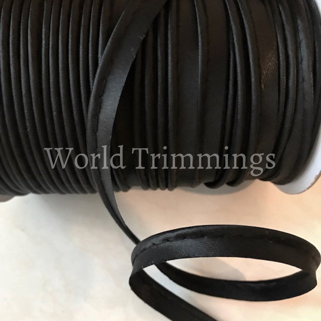 Cord-Edge -Piping Trim Satin -Lip Cord For Clothing Pillows Lamps Draperies 60 Yards Black Baby &