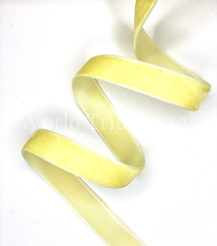 Yellow Color Velvet Ribbon 6 Yards 5/8Inch(16Mm) Baby & Toddler Clothing Accessories