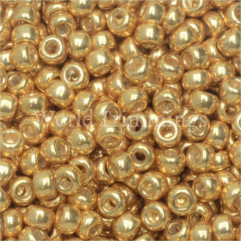 Metallic Seeds Beads Size 11/0 Loose Available In 3 Colors Price Per Bag/80 Grams Gold Baby &