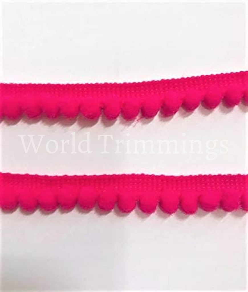 Wholesale Mini Pom Trimming Handcrafted Fringe Fabric Lace Sewing Border Trim New For Craft Color