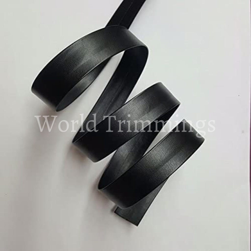 15Mm Synthetic Leather Bias Tape Price Per 6 Yards Black Costumes & Accessories