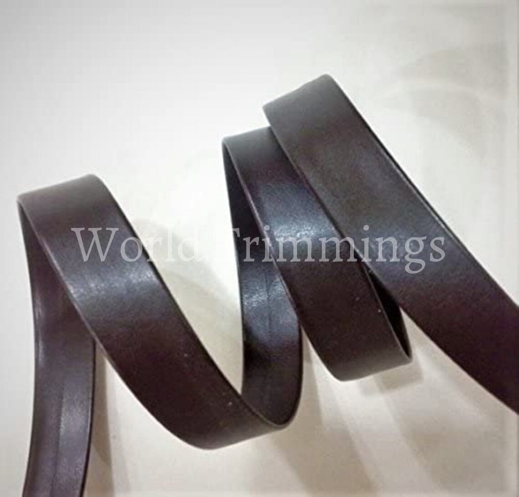 15Mm Synthetic Leather Bias Tape Price Per 6 Yards Brown Costumes & Accessories