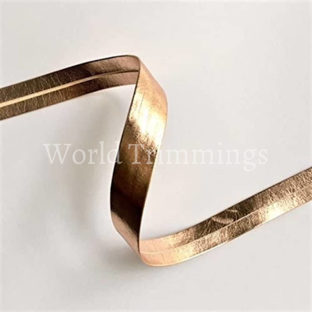 15Mm Synthetic Leather Bias Tape Price Per 6 Yards Rose Gold Costumes & Accessories