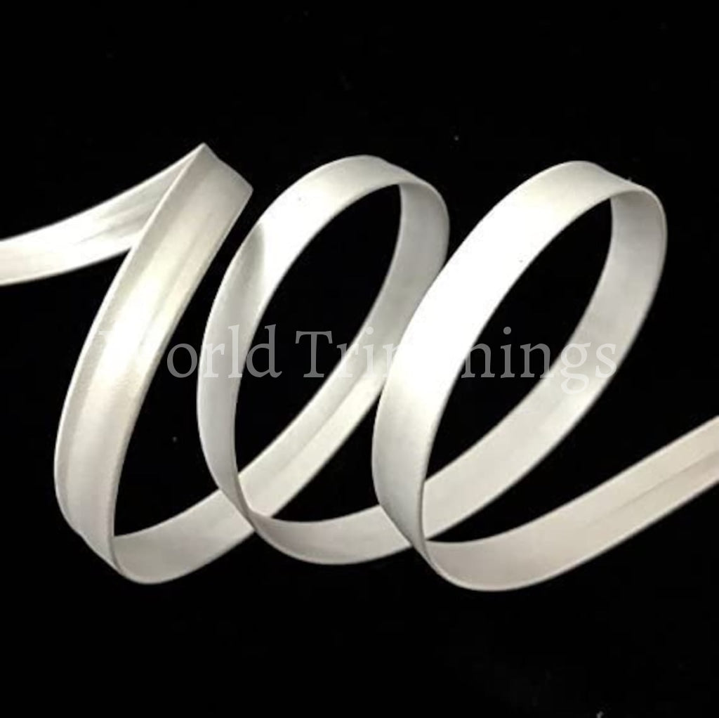 15Mm Synthetic Leather Bias Tape Price Per 6 Yards White Costumes & Accessories