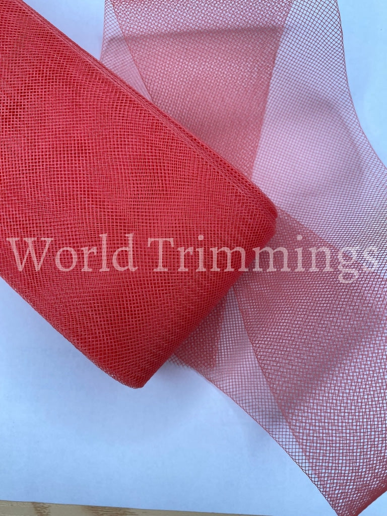 3 Inch Wide Soft Polyester Horsehair Braid Selling Per Roll/ 22 Yards Coral Bridal Party Dresses