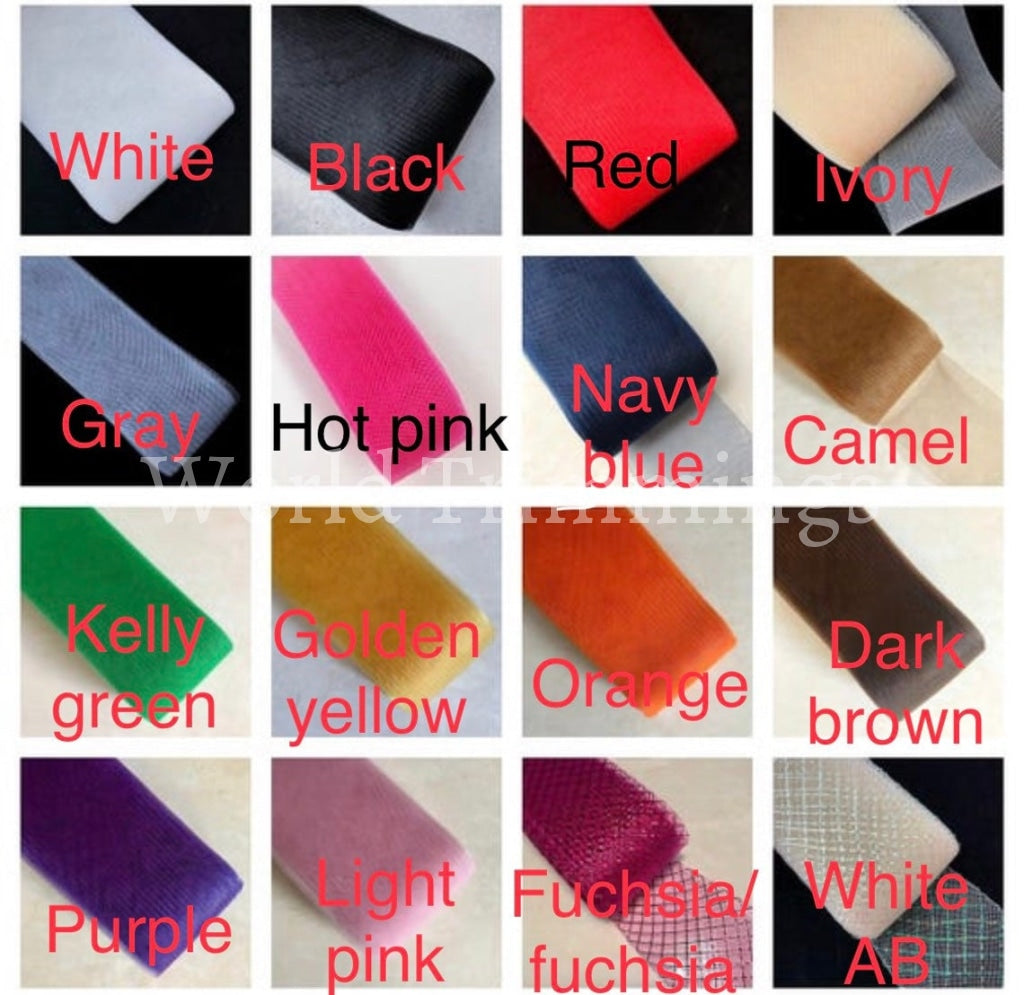 3 Inch Wide Soft Polyester Horsehair Braid Selling Per Roll/ 22 Yards Fuchsia/fuchsia Bridal Party