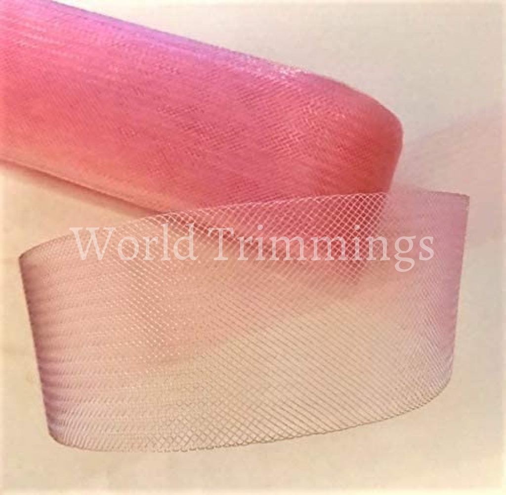 3 Inch Wide Soft Polyester Horsehair Braid Selling Per Roll/ 22 Yards Light Pink Bridal Party