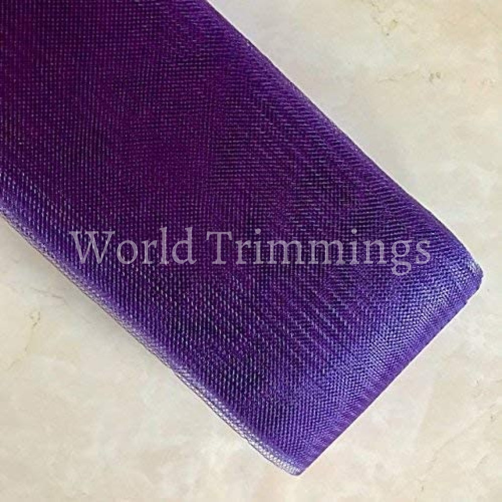 3 Inch Wide Soft Polyester Horsehair Braid Selling Per Roll/ 22 Yards Purple Bridal Party Dresses