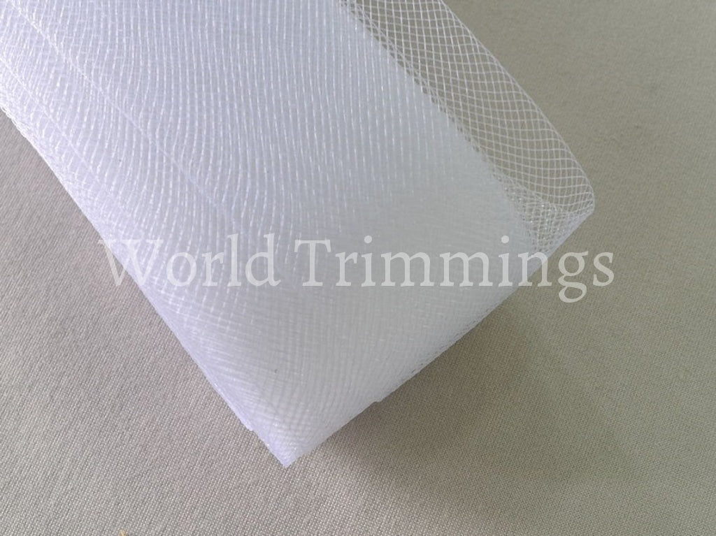 3 Inch Wide Soft Polyester Horsehair Braid Selling Per Roll/ 22 Yards White Bridal Party Dresses