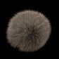 3 1/2 - 4 Inch Natural Genuine Fur Pom Pom Ball
