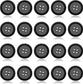 5/8(15Mm) Flatback Resin Black Buttons For Sewing Diy Craft Pack Clothing Accessories