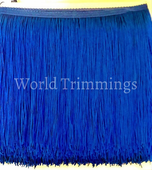 7 Royal Blue Color Chainette Fringe Trim Costume Accessories