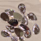 High Quality Crystal Tear Drop Resin Stone 20X30Mm With Two Holes Sew On Diamante Rhinestone Gems