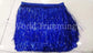 Metallic Fringe 7 Inch (Red/silver/gold/black/royal Blue/green) Price Per Yard Royal Blue Clothing