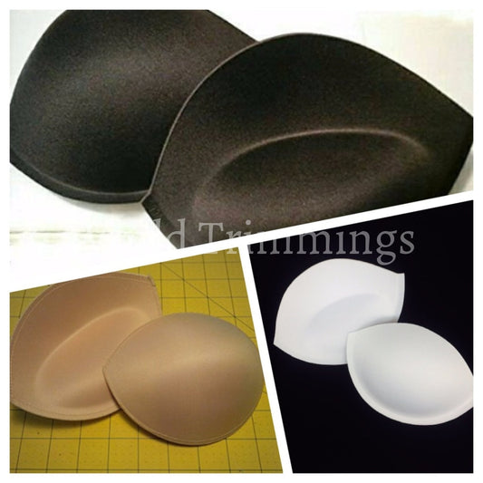 Very Thick Heavy Push Up Bra Cup Price Per Pair.(Black/white/nude) A / White Bridal Accessories