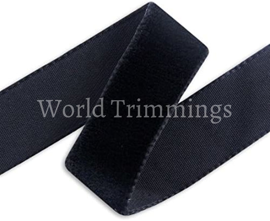 1 Inch Of Velvet Ribbon Single Face Price For 5 Yards Available In Color Black White Blue And