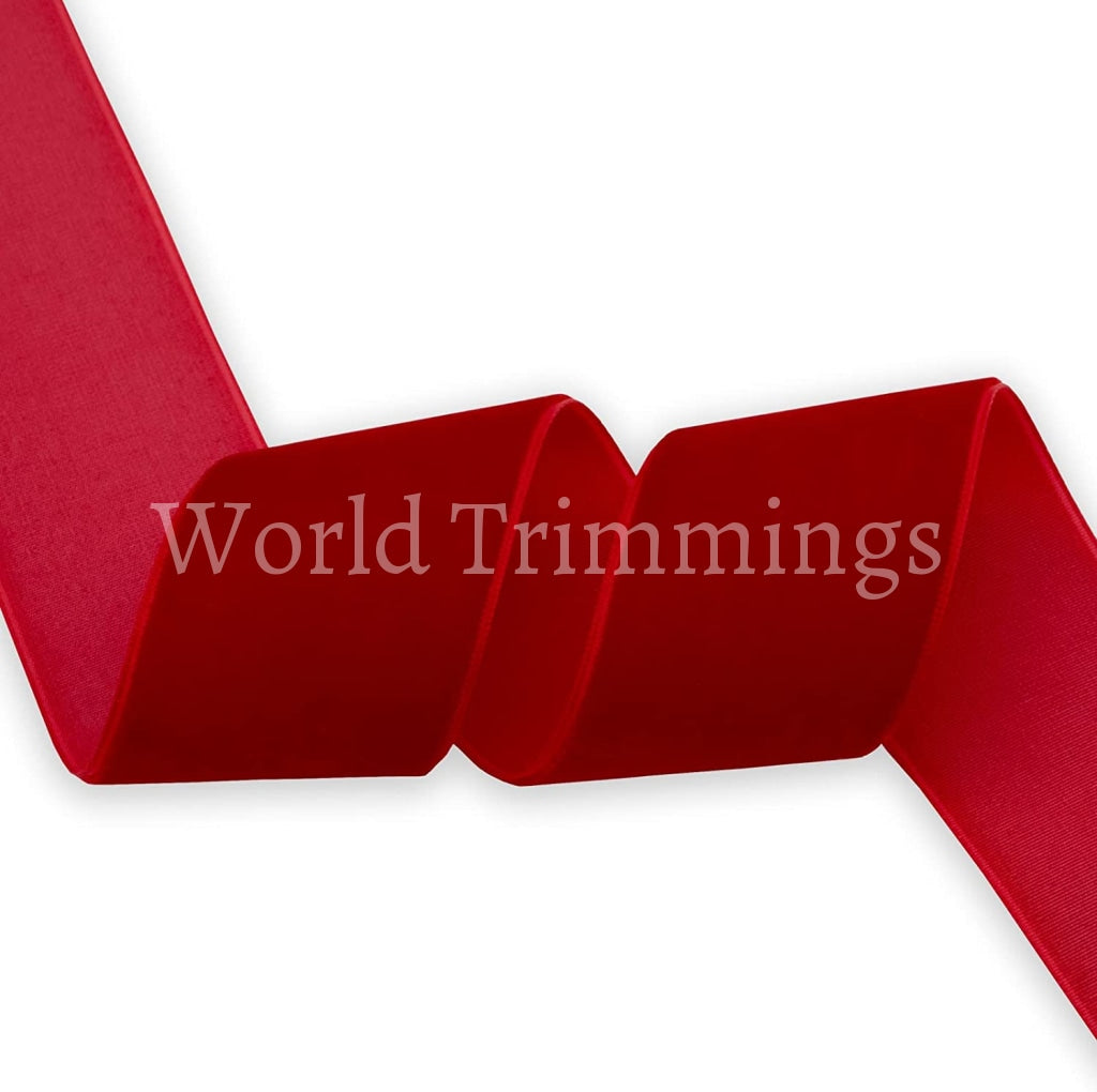 1 Inch Of Velvet Ribbon Single Face Price For 5 Yards Traditional Clothing Accessories