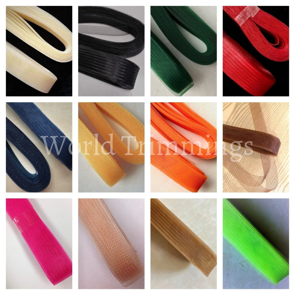 1 Inch Soft Polyester Horsehair Braid Selling Per Roll/22Yards Clothing Accessories