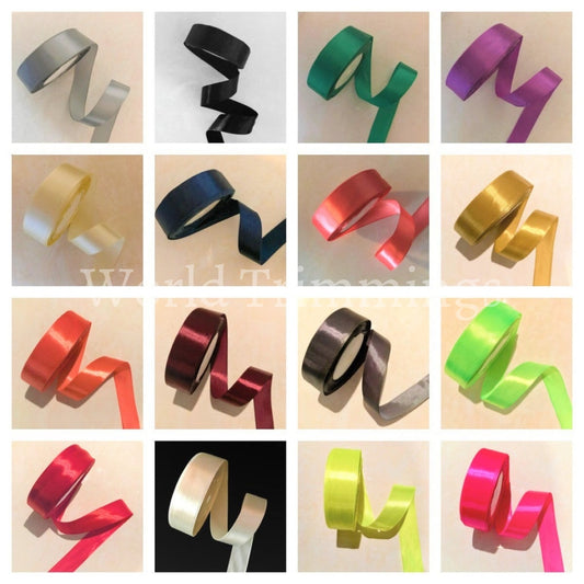 1 Single Face Satin Ribbon Price Per Roll/25 Yards Available In 15 Colors Black Baby & Toddler