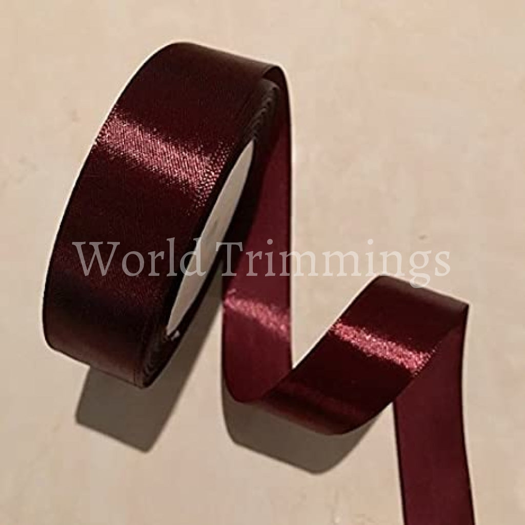 1 Single Face Satin Ribbon Price Per Roll/25 Yards Available In 15 Colors Burgundy Baby & Toddler