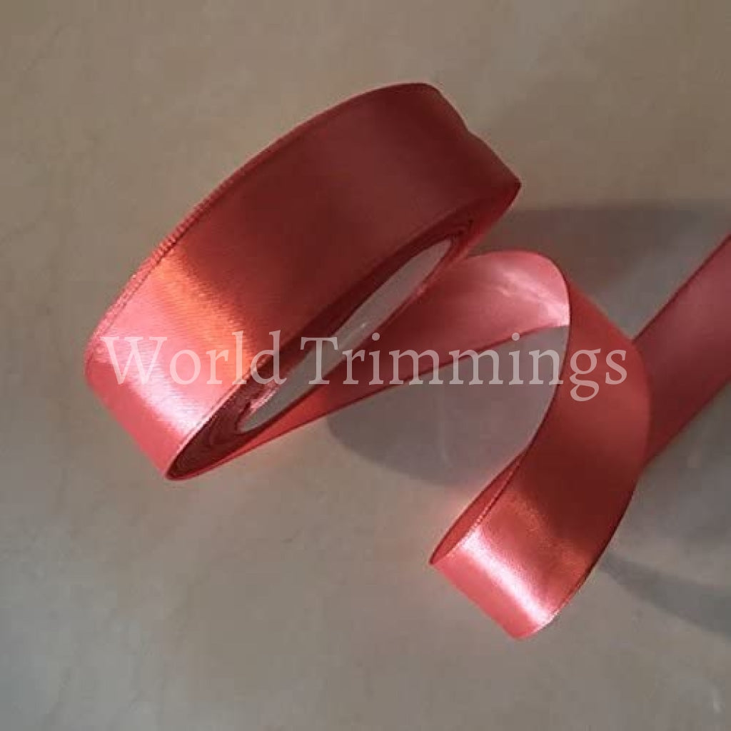1 Single Face Satin Ribbon Price Per Roll/25 Yards Available In 15 Colors Coral Baby & Toddler