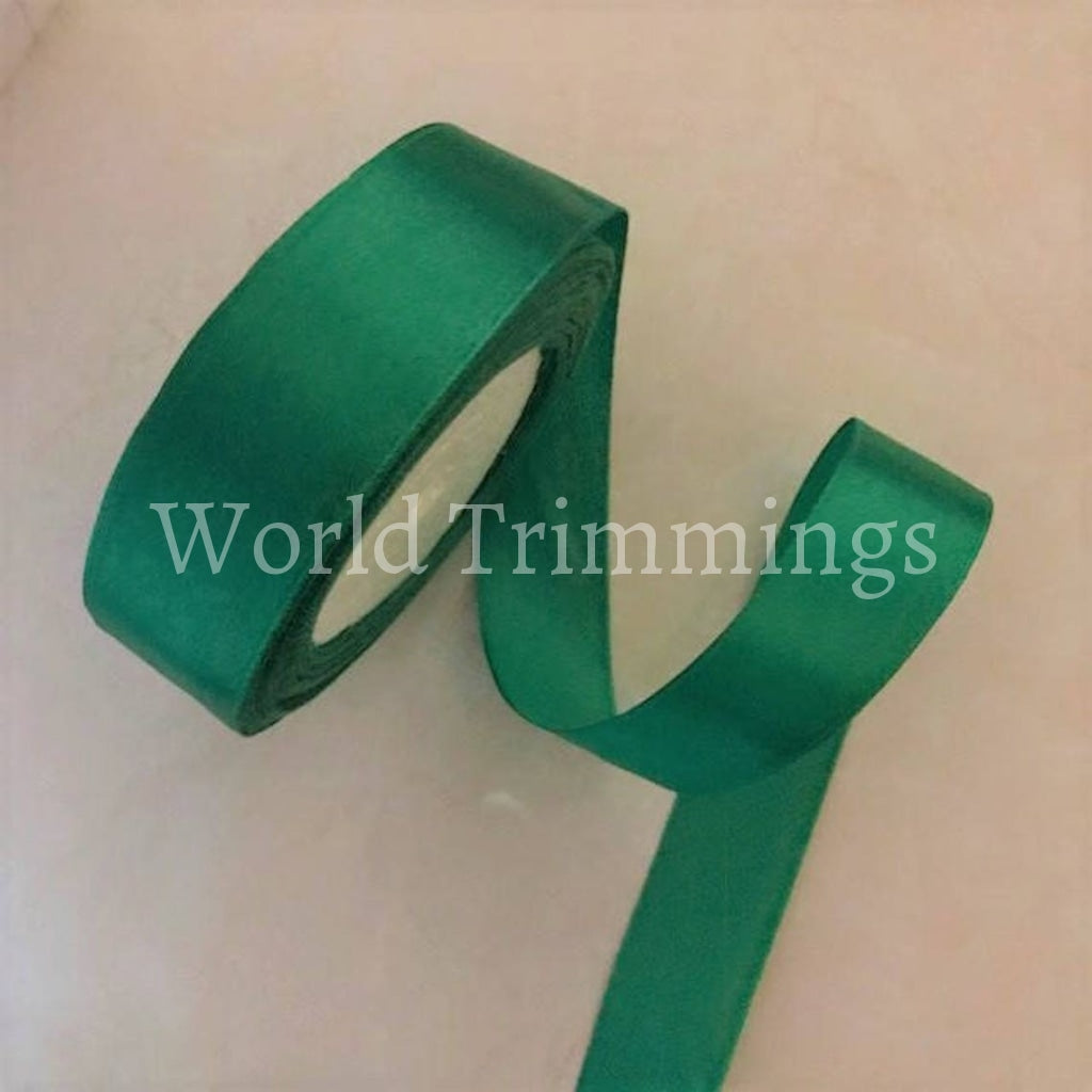1 Single Face Satin Ribbon Price Per Roll/25 Yards Available In 15 Colors Emerald Green Baby &