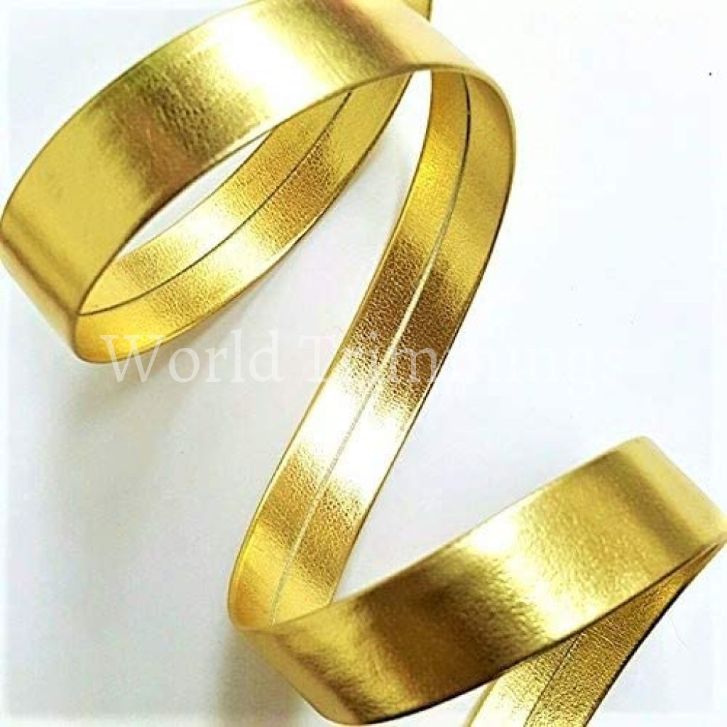 10Mm Synthetic Leather Bias Tape Price Per 6 Yards Gold Costume Accessories