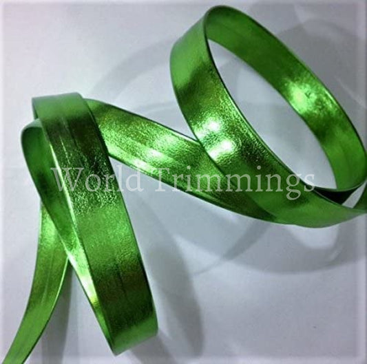 10Mm Synthetic Leather Bias Tape Price Per 6 Yards Kelly Green Costume Accessories