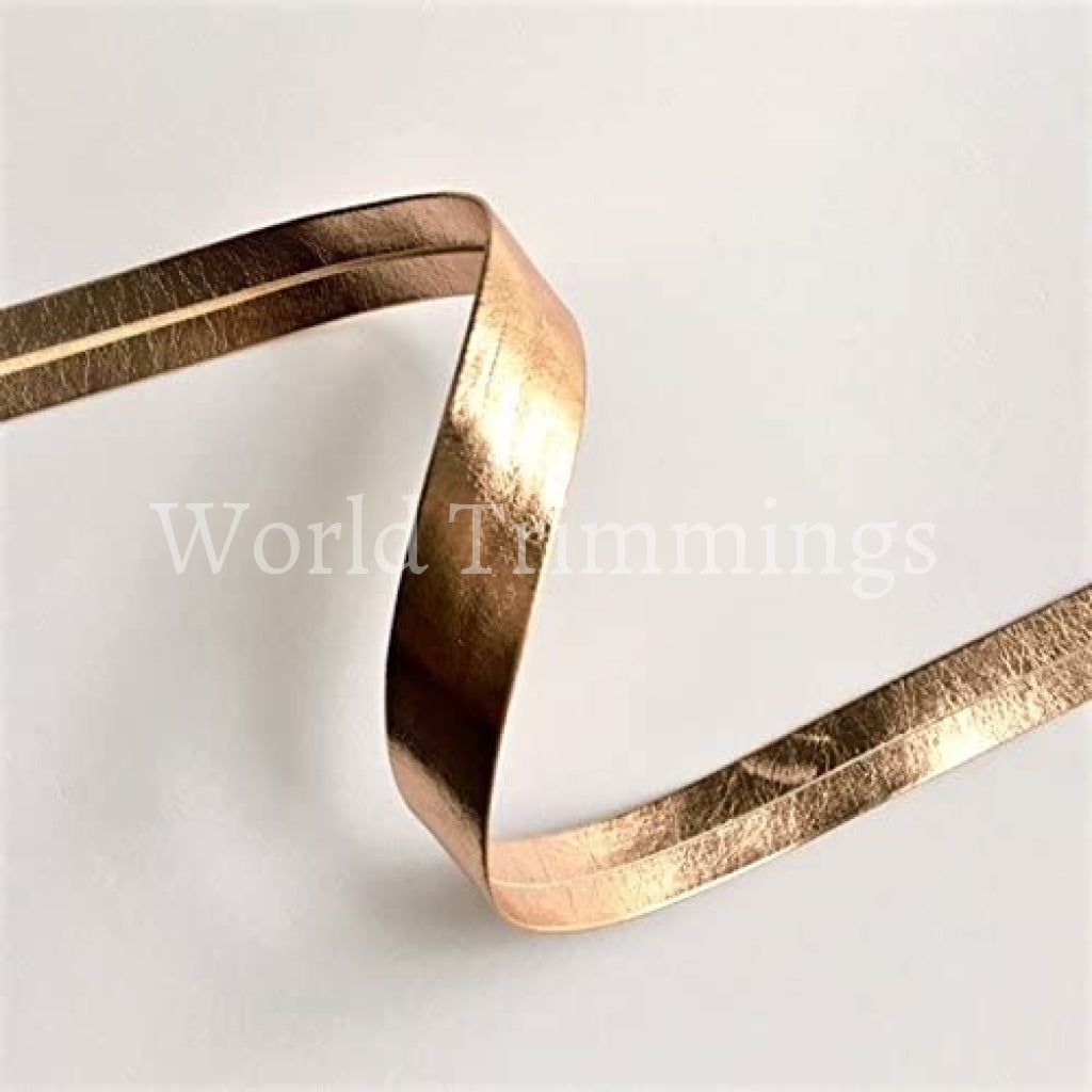 10Mm Synthetic Leather Bias Tape Price Per 6 Yards Rose Gold Costume Accessories