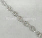 1/2 Wide Rhinestone Crystal/silver Band Wedding Accessories Price Per Yard Bridal