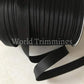 12 Yards 5/8 Inch Single Fold Satin Bias Tape Black Traditional Clothing Accessories