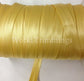 12 Yards 5/8 Inch Single Fold Satin Bias Tape Light Gold Traditional Clothing Accessories