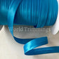 12 Yards 5/8 Inch Single Fold Satin Bias Tape Turquoise Traditional Clothing Accessories