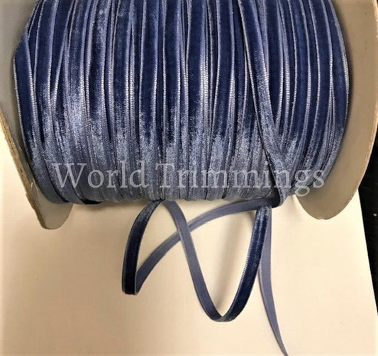 1/4 Blue Velvet Ribbon Single Face Selling Per 10 Yards Baby & Toddler Clothing Accessories