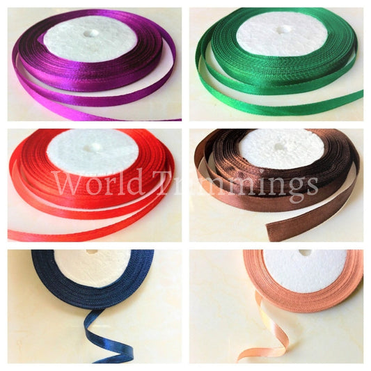1/4 One Roll Single Face Satin Ribbon Price Per Roll/ 25 Yards Available In 22 Colors Baby & Toddler