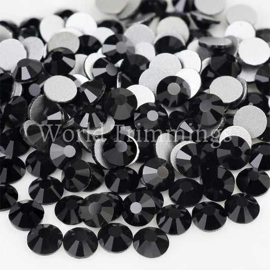 1440Pcs Ss20 Flat Back Crystal Rhinestones Jet Black Wholesale Loose Flatback Rhinestone Crystal