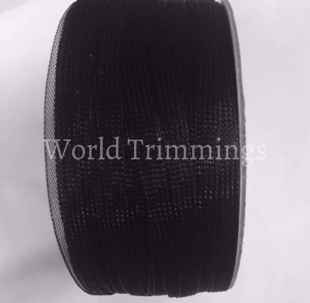 1/4Inch Polyester Black Or White Horsehair Braid Selling Per Roll/200Yards Clothing Accessories