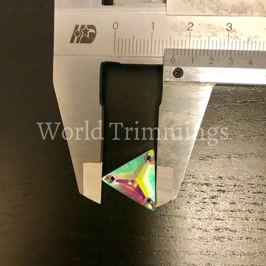 16Mmx16Mm Triangle Resin Stone Rhinestones Flatback Clear Aurora Borealis Marquise Sew On Price Per