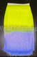 18 Inch Long Fringe Two Tone Color Neon Yellow / Lavender Chainette Clothing Accessories