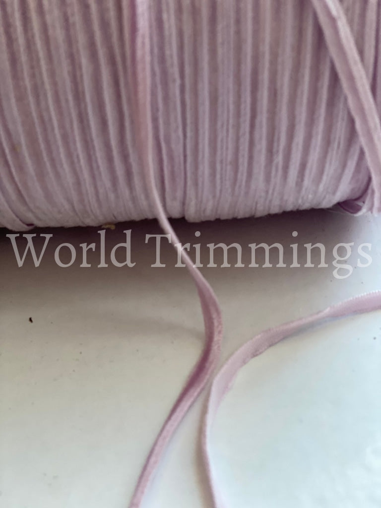 1/8 Inch Wide Light Mauve Tiny Velvet Ribbon Trim 3.175Mm Price Per 10 Yards Baby & Toddler Clothing