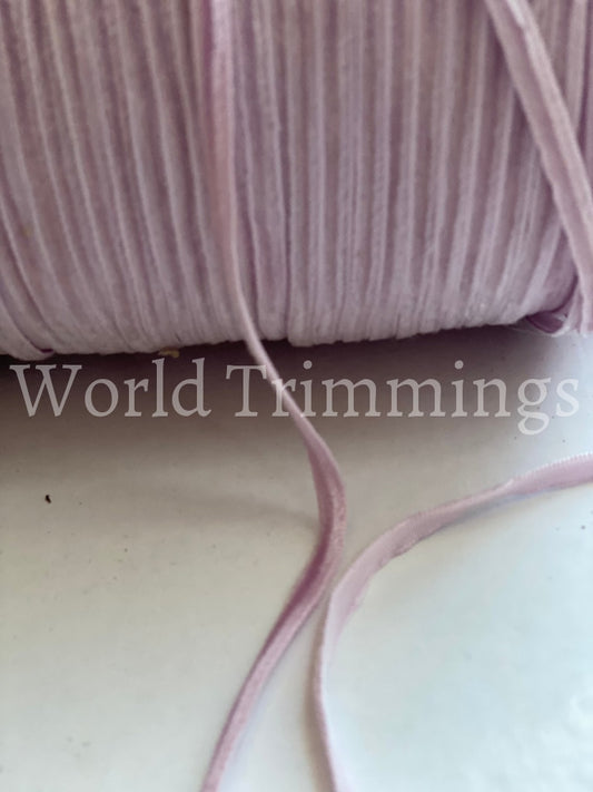 1/8 Inch Wide Light Mauve Tiny Velvet Ribbon Trim 3.175Mm Price Per 10 Yards Baby & Toddler Clothing