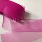 2 Inch Soft Polyester Horsehair Braid Selling Per Roll/ 22 Yards Fuchsia Bridal Accessories