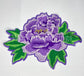 2 Pieces Rose Embroidery Flower Fabric Patch Clothes Cloth Peony Sew On Bags Handmade Diy Accessory