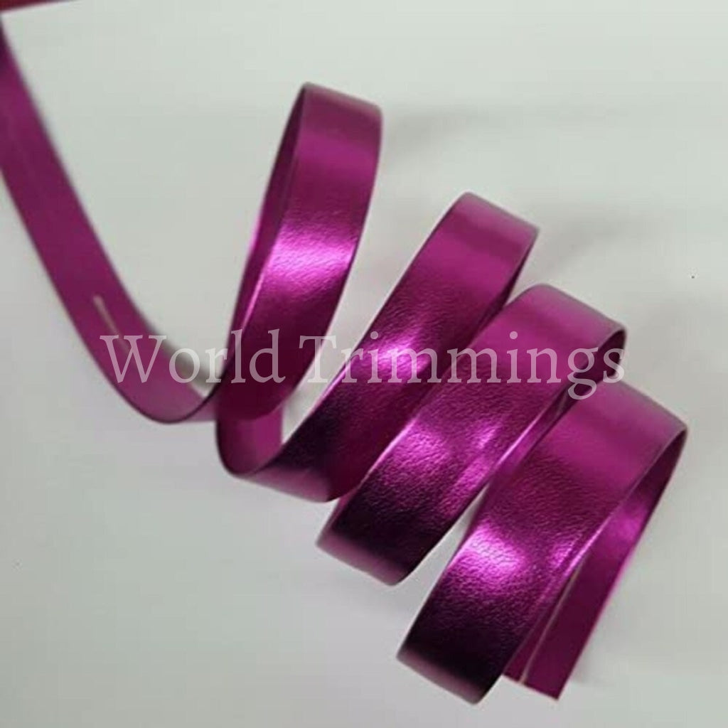 20Mm Synthetic Leather Single Fold Bias Tape Price Per 4 Yards In Hot Pink Costumes & Accessories