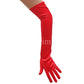 22 Classic Adult Size Opera Length Stretch Satin Gloves (16Bl) Red & Mittens