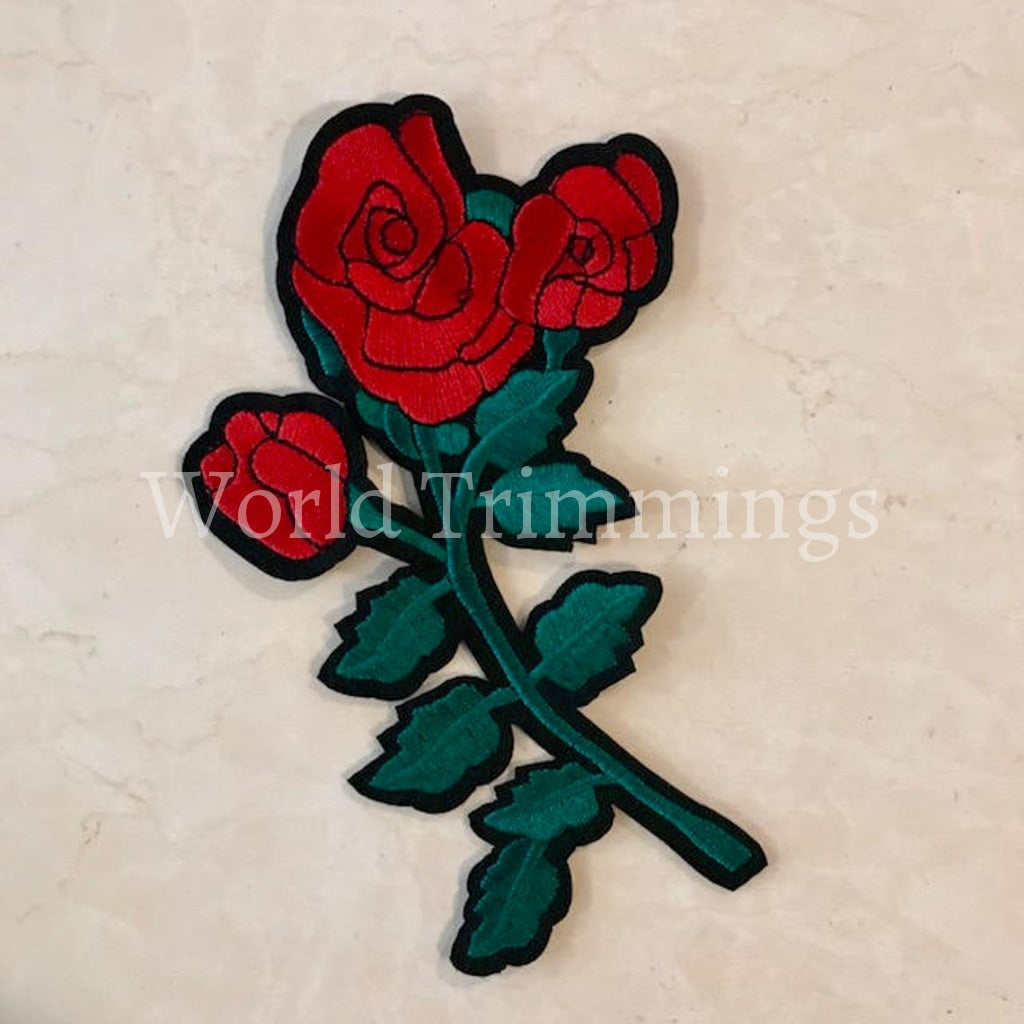 2Pcs Of Flower Embroidered Applique Patch Sew On Or Iron Embroidery Adhesive Headpiece For Diy Dress