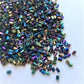 3Mm Loose Bugle Beads Price Per Pack/ 80 Grams In Black Ab Baby & Toddler Clothing Accessories